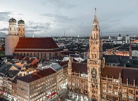 Die Zahnarztpraxis Dr. Rüdiger Hansen liegt in der Nähe des Marienplatzes im Zentrum Münchens.